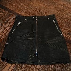 blanknyc leather mini skirt